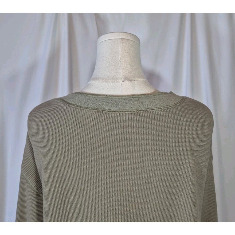 Natural Life Cotton Green Long Sleeve Thermal Top Small - Picture 7 of 8